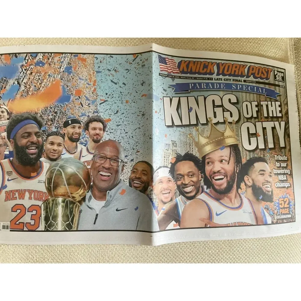 New York Post June 18 2026 NY Knicks NBA Championship Parade Special Newspaper